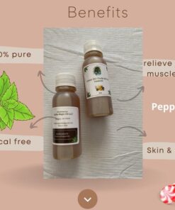Pure Black Castor Oil and Peppermint Scalp Treatment Moisturizer Body oil Hair Treatment 4oz